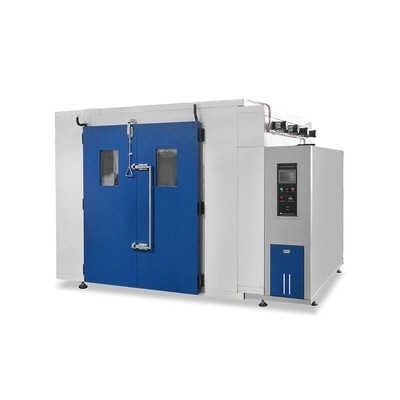 OEM SUS304 Walk In Test Chamber ตั้งโปรแกรมได้ด้วยจอสัมผัส LCD ขนาด 7 นิ้ว