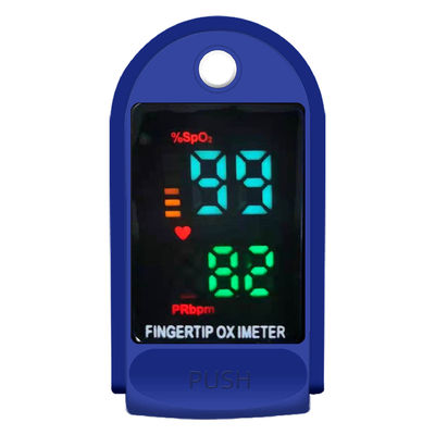 80% SpO2 ความแม่นยำ 50g ปลายนิ้ว Pulse Oximeter พร้อมจอแสดงผล LED