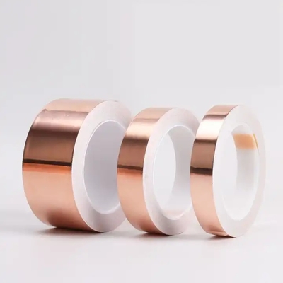 เทปฟอยล์ทองแดงนำไฟฟ้าหน้าเดียว ทนต่อการแผ่รังสีที่อุณหภูมิสูง