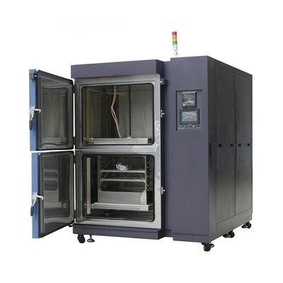 ห้องทดสอบแรงกระแทกด้วยความเย็นและความร้อนแบบสามกล่องความแม่นยำสูง 220v 50hz