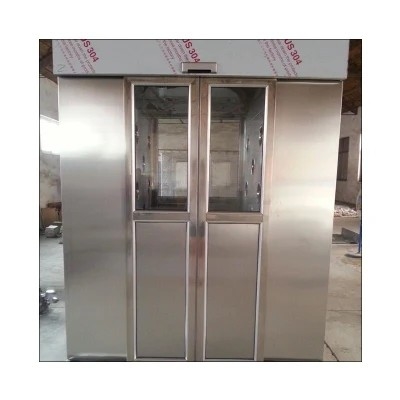 ฝักบัวระบบปรับอากาศสแตนเลสแบบประตูผลักอัตโนมัติ พร้อมระบบ Air Interlocking