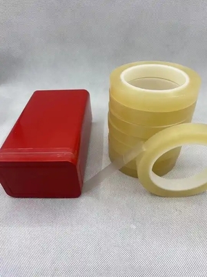 เทปบรรจุภัณฑ์ PVC 5 มม. 6 มม. สำหรับปิดผนึกกล่องบิสกิตและกล่องอาหาร