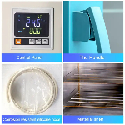 การฆ่าเชื้อด้วยความร้อนแห้ง เตาอบแห้งสุญญากาศ ช่วงอุณหภูมิ +10~200°C
