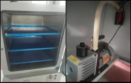 การอบสุญญากาศที่อุณหภูมิสูงใช้สำหรับการทำให้แห้งและให้ความร้อนแก่วัตถุในห้องปฏิบัติการ