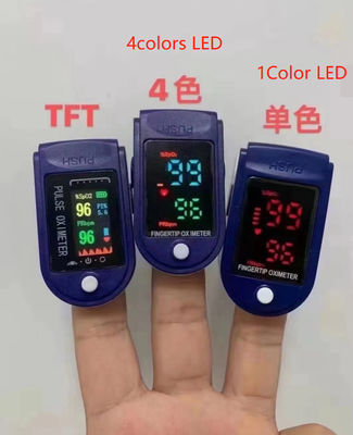 ปลอดภัย 58*32*33.2 มม. 1060hPa Pulse Oximeter พร้อม Heart Rate Monitor Dual Color OLED