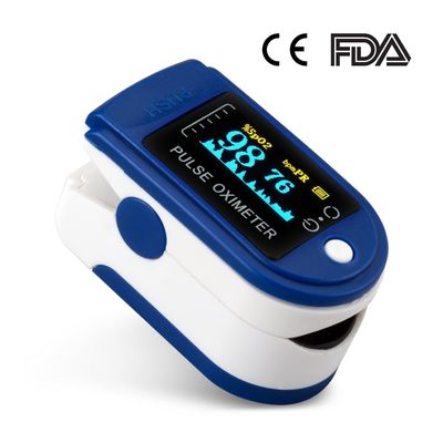 1.5V * 2 FCC Rohs เครื่องวัดความอิ่มตัวของออกซิเจนด้วยปลายนิ้วแบบดิจิตอล หลอด Home Oxygen Saturation Monitor
