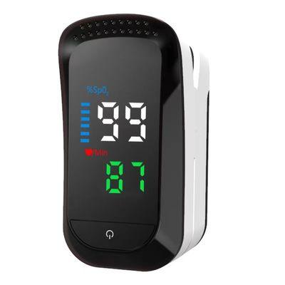 1.5V * 2 49.5g Fingertip Pulse Oximeter ABS Heart Rate Monitor คลิปนิ้ว
