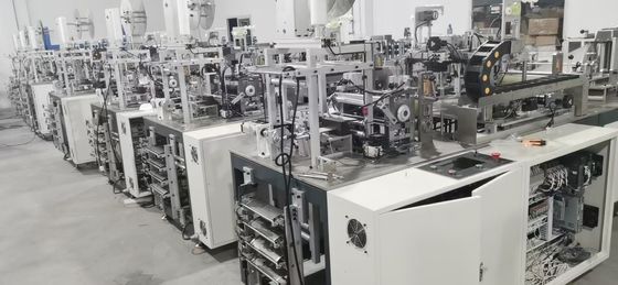 เครื่องผลิตหน้ากากอนามัยแบบใช้แล้วทิ้ง 10KW 80 - 100 ชิ้น / นาที